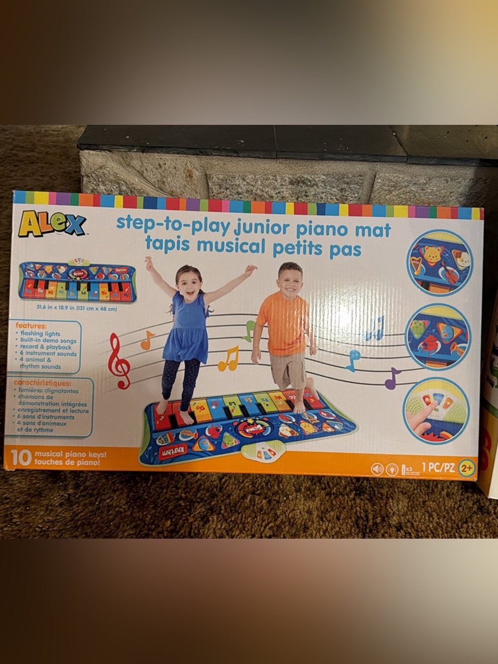 Step-to-Play Junior Piano Mat - Blue